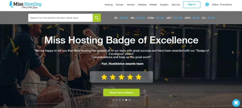Miss Hosting Banner